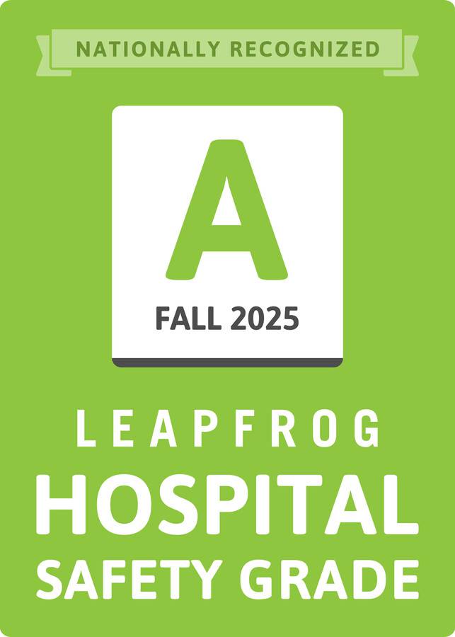 Leapfrog A graded hospital badge